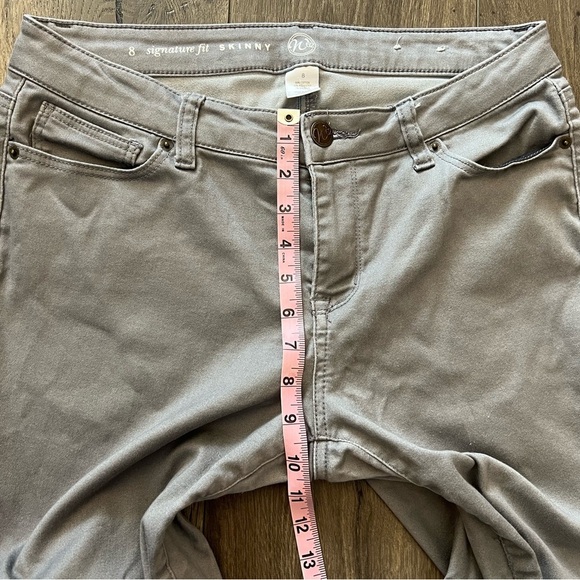 W62 Westport Signature Skinny Fit Jean Pants Gray Size 8 - Picture 8 of 13